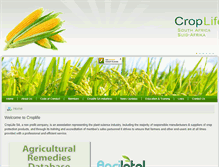 Tablet Screenshot of croplife.co.za